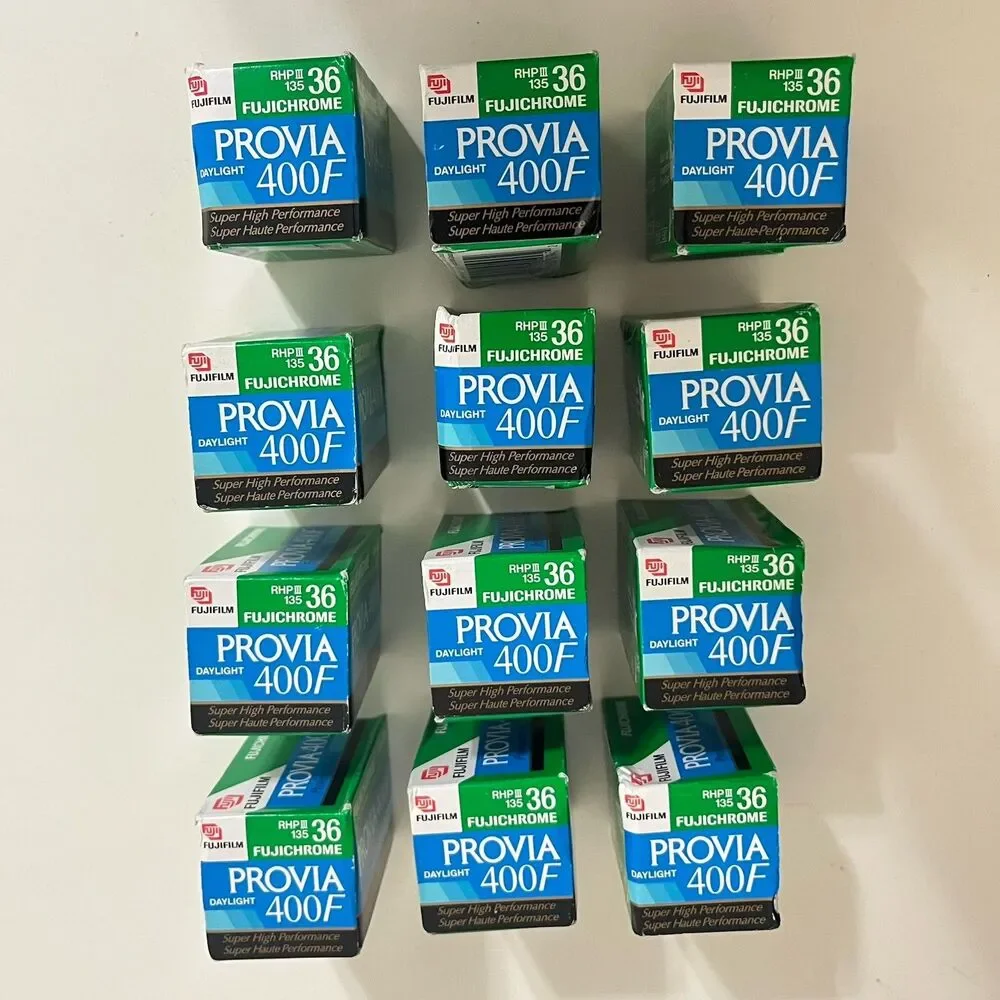 Fujifilm Fujichrome PROVIA 400F Daylight Film 36 RHP III 135 12 Rolls EXPIRED